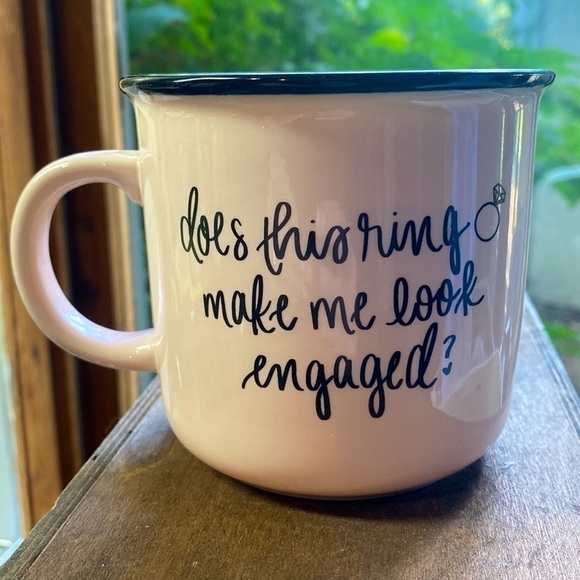 DOES this ring make me look engaged? Mug - Picture 1 of 5